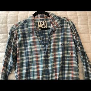 TNA Spring Plaid Button Down